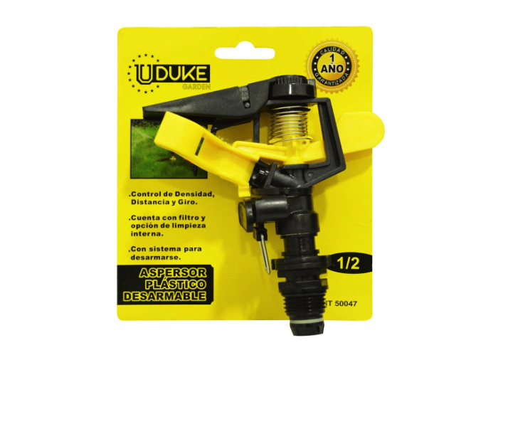ASPERSOR UDUKE 1/2 DESARMABLE PLASTICO SIN ESTACA (HT50047)