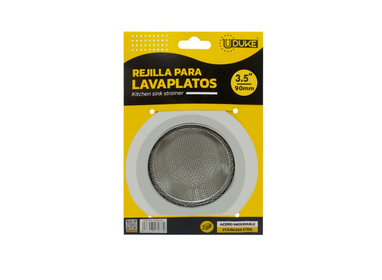 REJILLA LAVAPLATOS UDUKE MALLA ACERO INOXIDABLE 3 (90MM) (HT80100)
