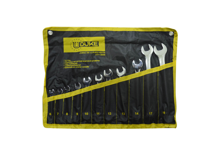 LLAVE MIXTA JUEGO X 11 PCS (6-19 MM) CR/V UDUKE (HTY0030)