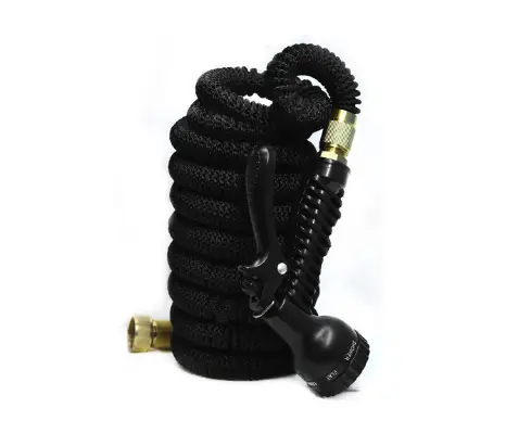 MANGUERA EXPANDIBLE CON PISTOLA 15 MTS UDUKE EN CARRETO (HT1285)