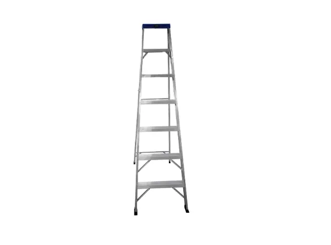 ESCALERA DE ALUMINIO 6 PELDAÑOS CAP 150 KILOS USO INDUSTRIAL UDUKE CON PLATAFORMA (HT1316)