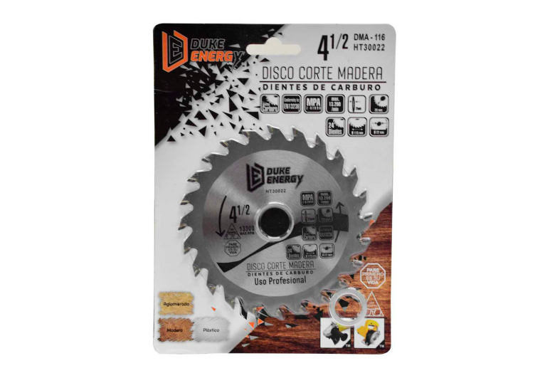 DISCO MADERA DUKE ENERGY PROFESIONAL (4 1/2X24) DMA116 (HT30022)