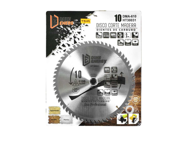 DISCO MADERA DUKE ENERGY PROFESIONAL (10X60) DMA610 (HT30031)