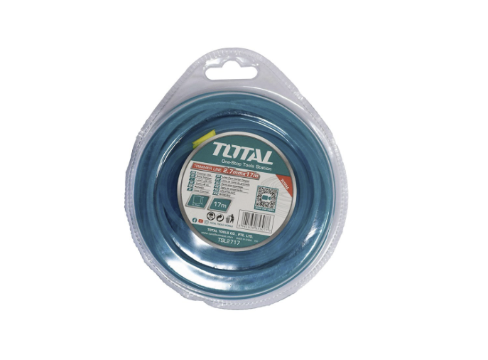 NYLON GUADAÑADORA CUADRADO 2,7MM X 17M TOTAL (TSL2717)