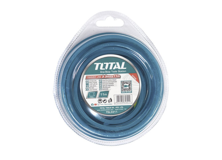 NYLON GUADAÑADORA  CUADRADO 3,3MM X 11M TOTAL (TSL3311)