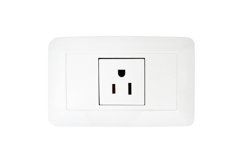 LINEA BK BLANCA INCRUSTAR TOMA SENCILLO 110-220 (RETIE-FL) (118Z-08) (HT20340)