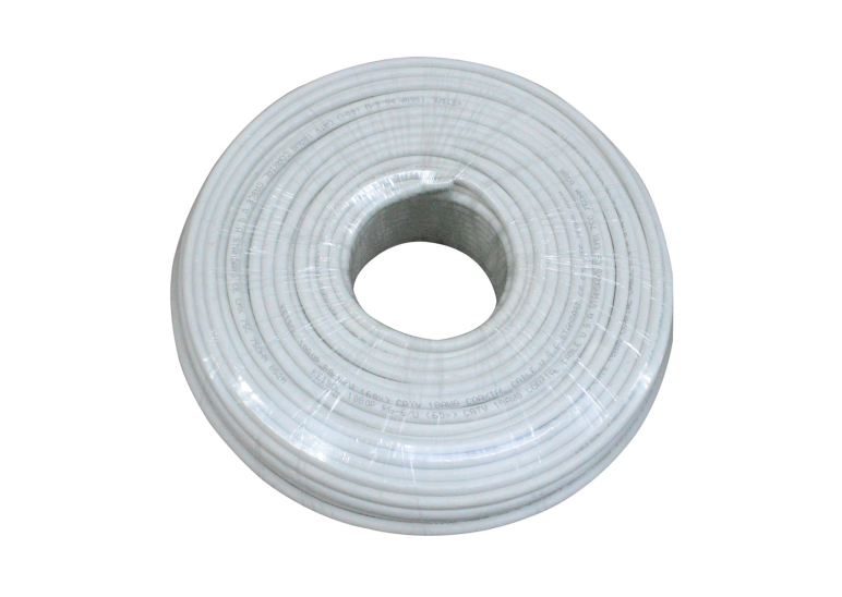 CABLE COAXIAL RG6 BLANCO KEIBOL CHIPA X 100 MTS (HT10122)
