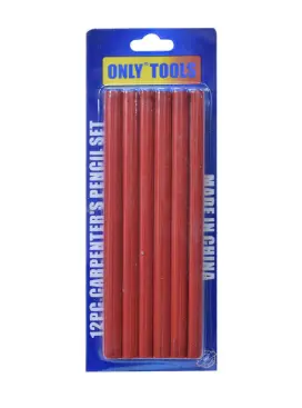 LAPIZ CARPINTERIA MINA ROJO X 12 UNDS (HT1062)