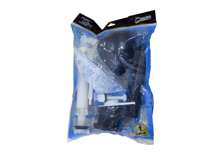GRIFERIA COMPLETA BANO PUSH CORRIENTE PLASTGRIFOS (3101132)