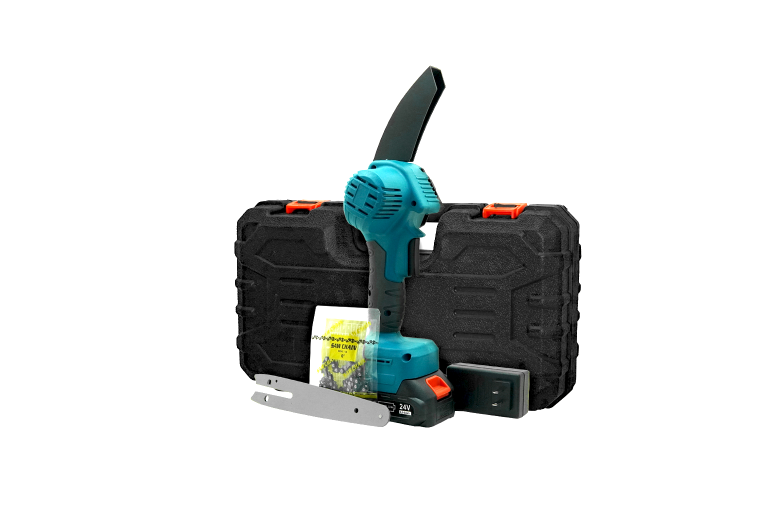 MOTOSIERRA MINI INALAMBRICA 4/6 24V INCLUYE BATERIA Y CARGADOR (HT2188)
