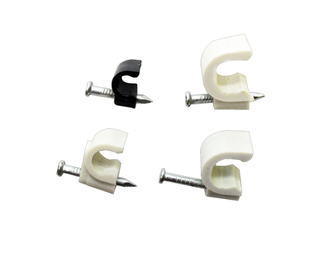 GRAPA MURO PLASTICA COAXIAL 6 BLANCA (BOLSA X 40)