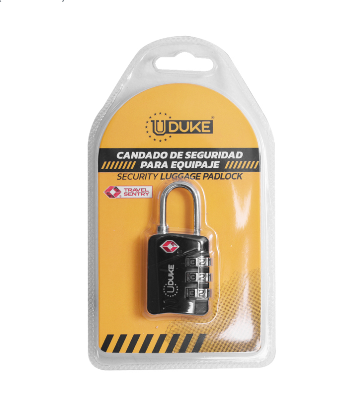 CANDADO CLAVE TSA 3 CODIGOS 558 UDUKE (HT2005)