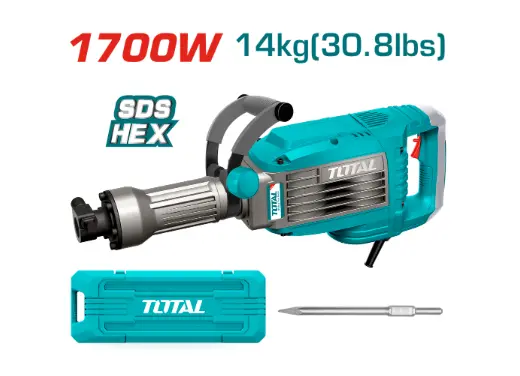 DEMOLEDOR SDS HEX 1700W 50 JULES 14KG SUPER TOTAL (UTH217068)