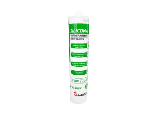 SILICONA TUBO TRANSPARENTE 300ML VHARBOR (HT3117)