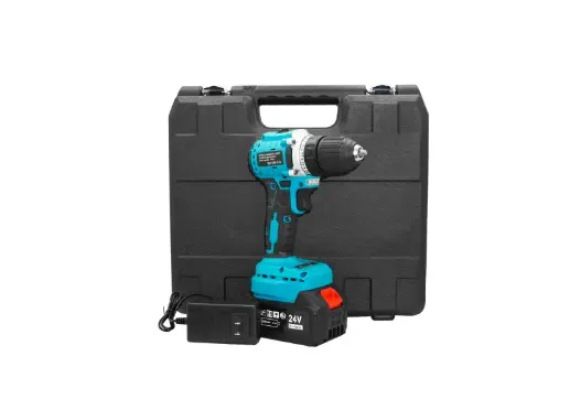 TALADRO INALAMBRICO 3/8 24V INCLUYE BATERIA Y CARGADOR (HT2184)