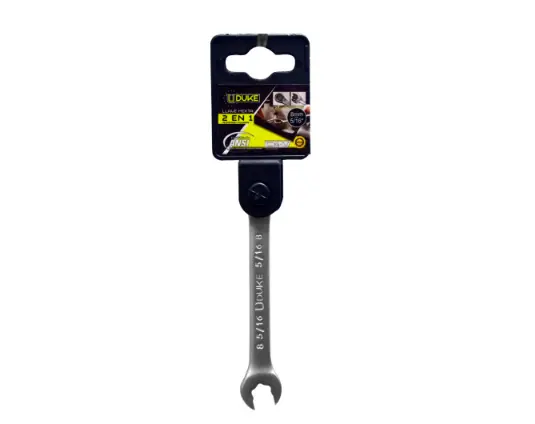 LLAVE MIXTA 2 EN 1 8MM - 5/16 CR/V UDUKE (HTY0063)