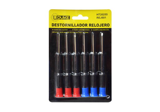 [931] DESTORNILLADOR UDUKE TORX CELULAR X 6 ABANICO (JUEGO) (RF8153) (HT20254)