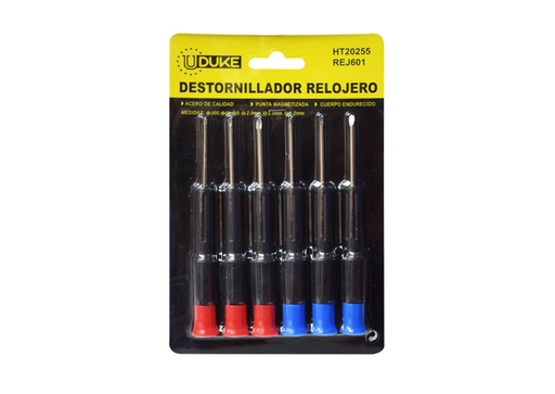 [938] DESTORNILLADOR RELOJERO UDUKE JUEGO X 6 (HT20255)
