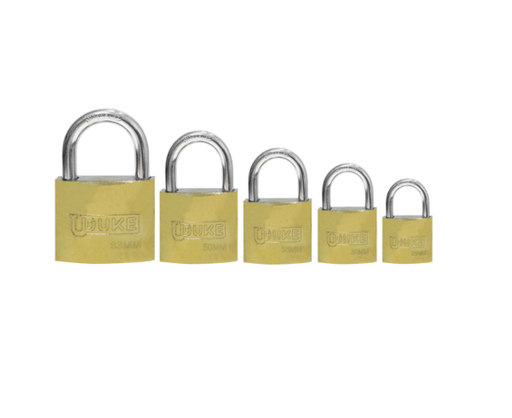 [7754] CANDADO UDUKE DORADO 63MM (CAJA X 6)(HT40149)
