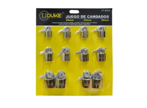 [7763] CANDADO CARTON UDUKE DORADO 20-25-30 (HT40164)