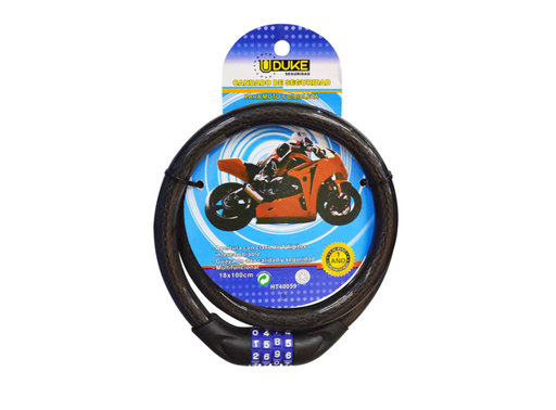 [7773] CANDADO MOTO CLAVE UDUKE 4 DIGITOS(1 ANO GARANTIA) (HT40059)