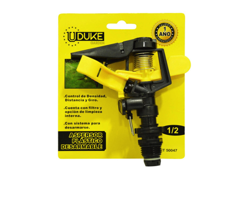 [8279] ASPERSOR UDUKE 1/2 DESARMABLE PLASTICO SIN ESTACA (HT50047)