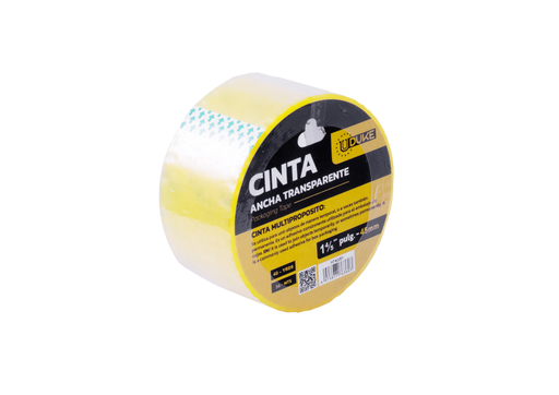 [8282] CINTA ANCHA UDUKE X 40 YRDS (36 MTS) TRANSPARENTE (HT40261)