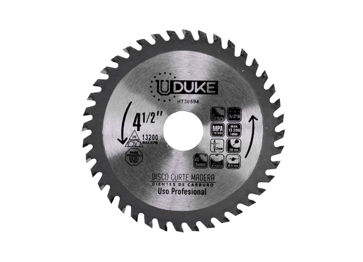 [10134] DISCO MADERA UDUKE PROFESIONAL (4 1/2X40) DMA117 (HT30594)