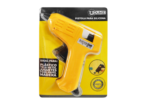 [10923] PISTOLA SILICONA UDUKE AMARILLA PEQUENA 10W  (HT80033)