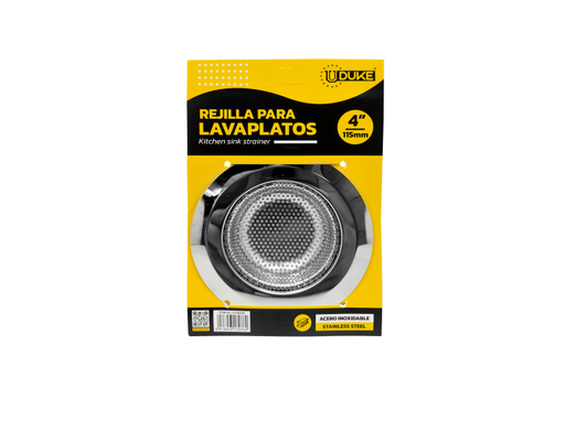 [10986] REJILLA LAVAPLATOS UDUKE ACERO INOXIDABLE 4 (115MM) (HT80098)
