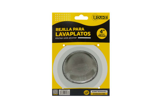 [10989] REJILLA LAVAPLATOS UDUKE MALLA ACERO INOXIDABLE 4 (115MM) (HT80101)