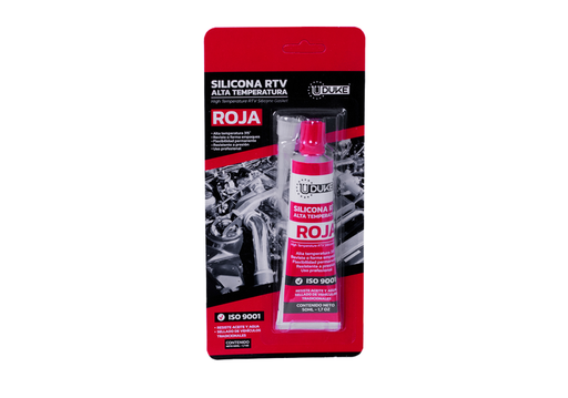 [11004] SILICONA UDUKE 50 ML RTV ROJA ALTA TEMPERATURA AUTOMOTRIZ (HT80123)