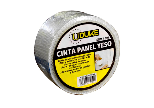 [11039] CINTA PANEL YESO FIBRA DE VIDRIO X 20M 2 PUL UDUKE  (HT80169)