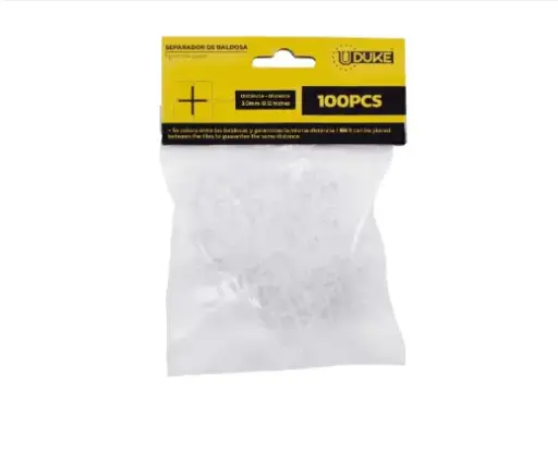 [11043] SEPARADOR DE BALDOSA UDUKE 3MM BOLSA X 100 PCS (HT80173)