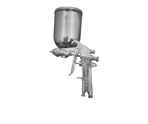 [11617] AEROGRAFO UDUKE PROFESIONAL USA VASO DE 600 CC PISTOLA F-75 CROMADA - ALTA (HT30599)