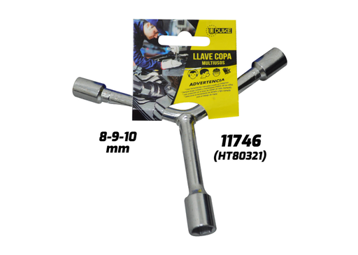 [11746] LLAVE COPA EN Y CORTA UDUKE 8-9-10 MM (HT80321)