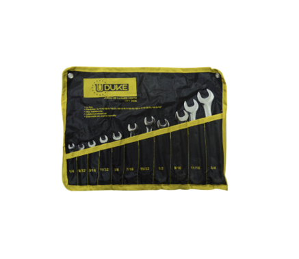 [12031] LLAVE MIXTA JUEGO X 11 PCS (1/4-3/4) CR/V UDUKE (HTY0031)