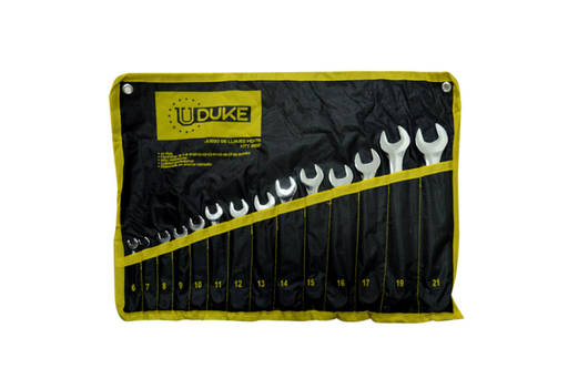 [12032] LLAVE MIXTA JUEGO X 14 PCS (6-21 MM) CR/V UDUKE (HTY0032)