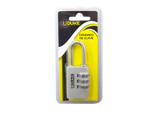 [12193] CANDADO CLAVE 30 MM 3 DIGITOS UDUKE COLORES SURTIDOS (HT90141)