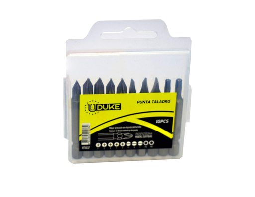 [13445] PUNTAS TALADRO X 10PCS SURTIDAS UDUKE (HT1037)
