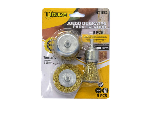 [13516] GRATA TALADRO X 3PCS UDUKE (HT1132)