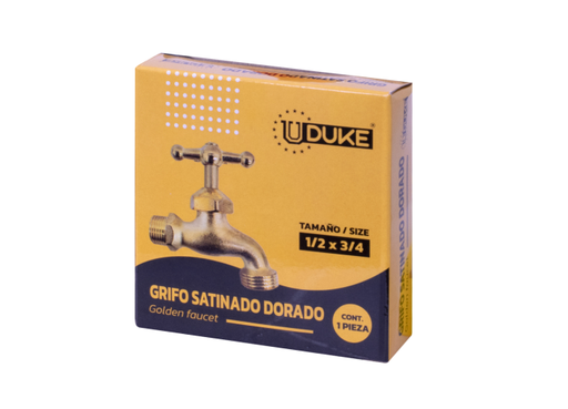 [13594] GRIFO SATINADO DORADO UDUKE EN CAJA (HT1228)