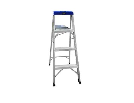 [13644] ESCALERA DE ALUMINIO 3 PELDANOS CAP 150 KILOS USO INDUSTRIAL UDUKE CON PLATAFORMA  (HT1313)