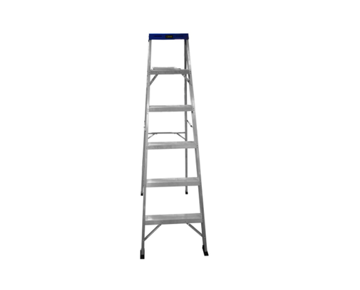 [13646] ESCALERA DE ALUMINIO 5 PELDANOS CAP 150 KILOS USO INDUSTRIAL UDUKE CON PLATAFORMA 170 CMS (HT1315)