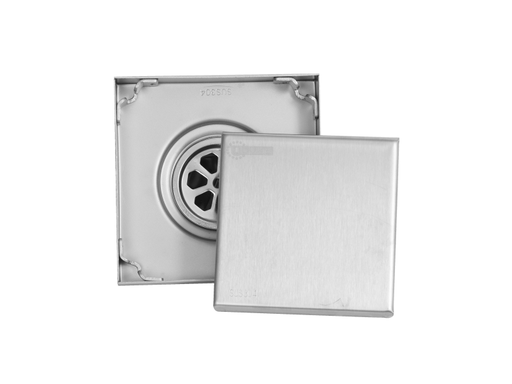 [17853] REJILLA SIFON PISO INVISIBLE  ACERO INOXIDABLE 10X10 UDUKE  (HT1582)
