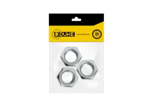 [15633K] TUERCA GALVANIZADA 1/2 PQT X 3 UDUKE