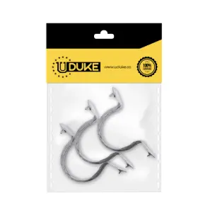 [9309K] GRAPA CONDUIT GALVANIZADA 1 DOBLE ALA PQT X 3 UDUKE
