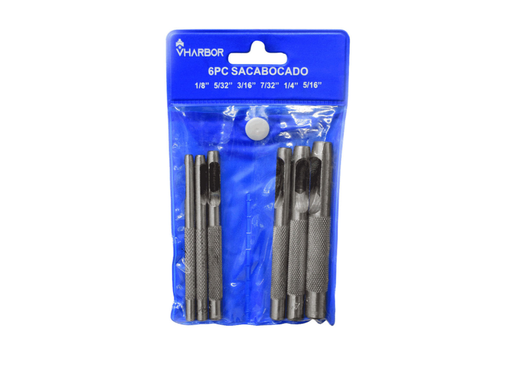 [993] SACABOCADO X 6PCS 1/8-5/16 VHARBOR (HT30457)