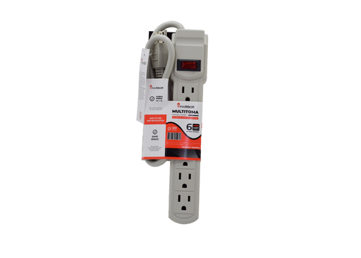 [19337] TOMA MULTIPLE  X6  CABLE DE 1MT VHARBOR (S-25-1M)