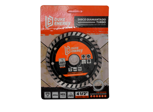 [7336] DISCO DIAMANTADO TURBO DUKE ENERGY PROFESIONAL 4 1/2 (DDT115) (HT30018)